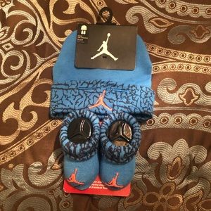 Jordan hat, and booties